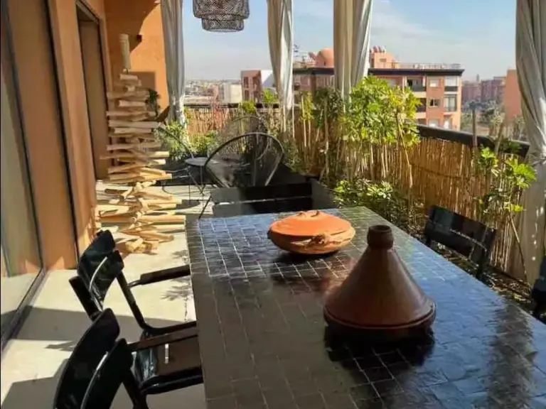 2-bedroom apartment with pool and jacuzzi, central Gueliz — photo 4